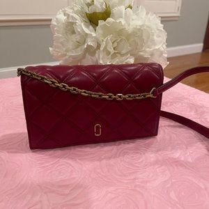 Marc Jacobs Double J Matelasse Quilted Wallet on Chain